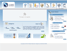 Tablet Screenshot of cairooil.com
